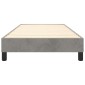 vidaXL Πλαίσιο Κρεβατιού Boxspring Ανοιχτό Γκρι 90x200 εκ. Βελούδινο
