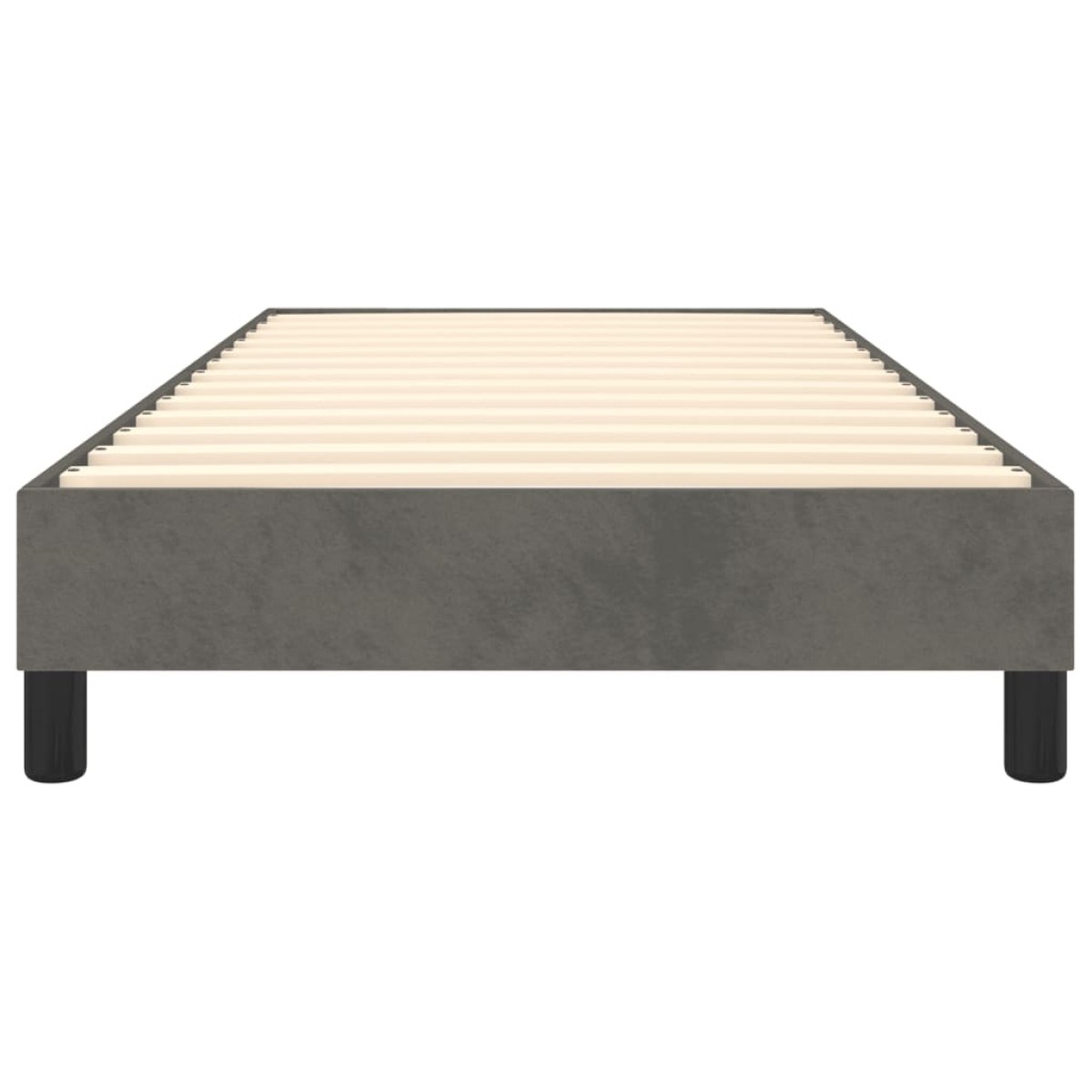 vidaXL Πλαίσιο Κρεβατιού Boxspring Σκούρο Γκρι 90x200 εκ. Βελούδινο