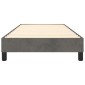 vidaXL Πλαίσιο Κρεβατιού Boxspring Σκούρο Γκρι 90x200 εκ. Βελούδινο