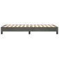 vidaXL Πλαίσιο Κρεβατιού Boxspring Σκούρο Γκρι 90x200 εκ. Βελούδινο