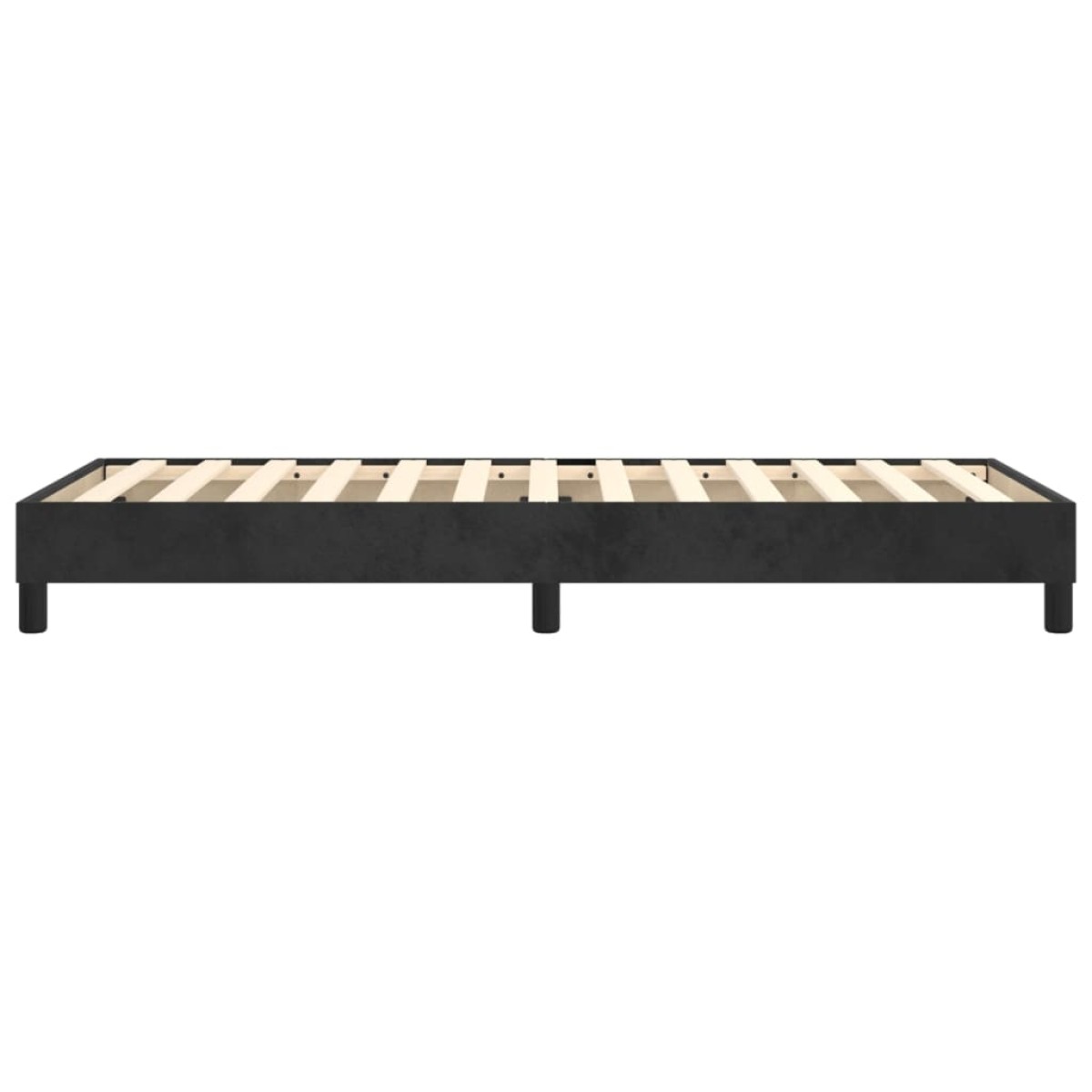 vidaXL Πλαίσιο Κρεβατιού Boxspring Μαύρο 90x200 εκ. Βελούδινο