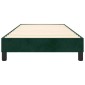vidaXL Πλαίσιο Κρεβατιού Boxspring Σκούρο Πράσινο 90x200 εκ Βελούδινο