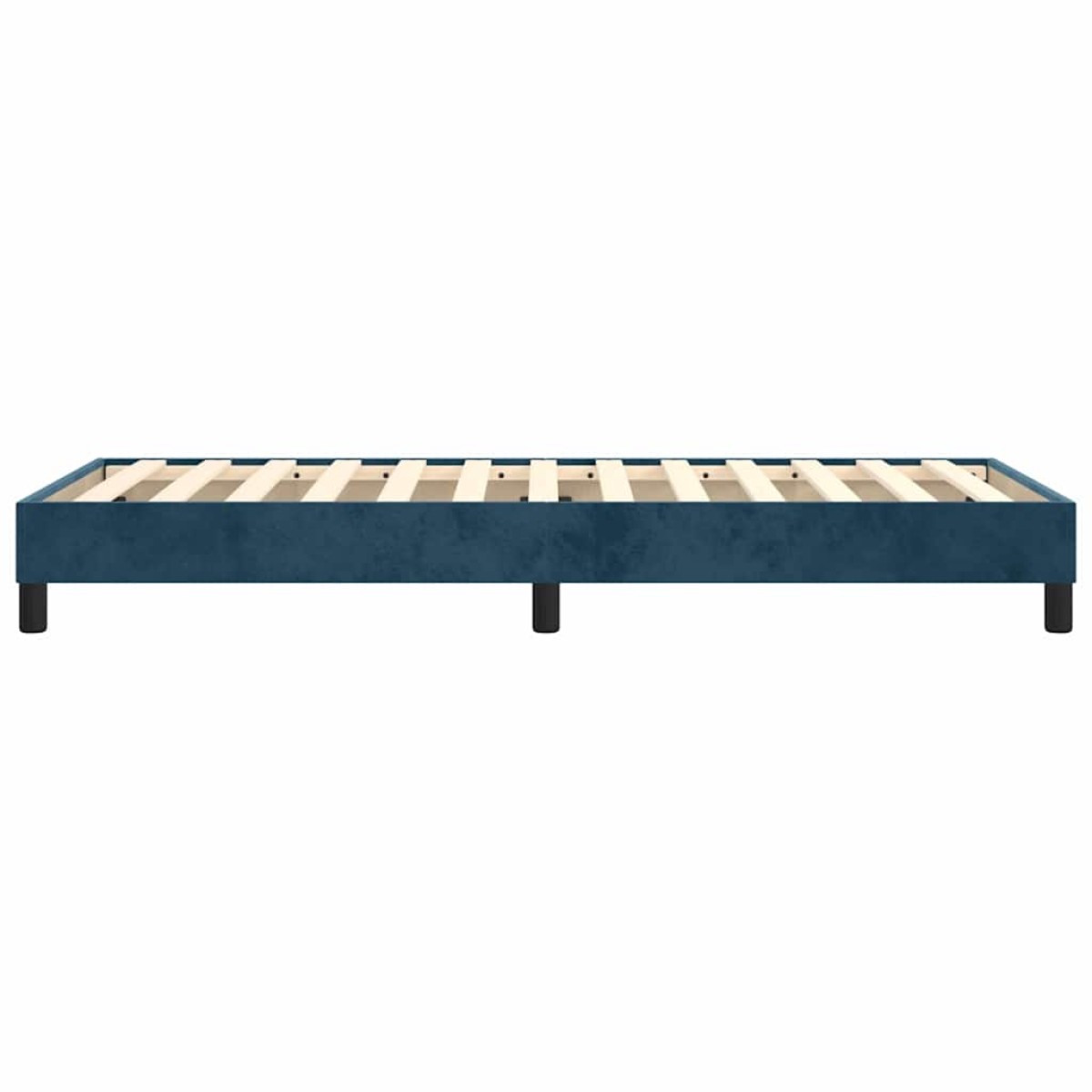 vidaXL Πλαίσιο Κρεβατιού Boxspring Σκούρο Μπλε 90x200 εκ. Βελούδινο