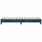 vidaXL Πλαίσιο Κρεβατιού Boxspring Σκούρο Μπλε 90x200 εκ. Βελούδινο