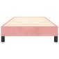 vidaXL Πλαίσιο Κρεβατιού Boxspring Ροζ 90x200 εκ. Βελούδινο