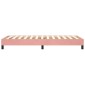 vidaXL Πλαίσιο Κρεβατιού Boxspring Ροζ 90x200 εκ. Βελούδινο