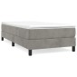 vidaXL Πλαίσιο Κρεβατιού Boxspring Ανοιχτό Γκρι 100x200 εκ. Βελούδινο