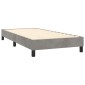 vidaXL Πλαίσιο Κρεβατιού Boxspring Ανοιχτό Γκρι 100x200 εκ. Βελούδινο