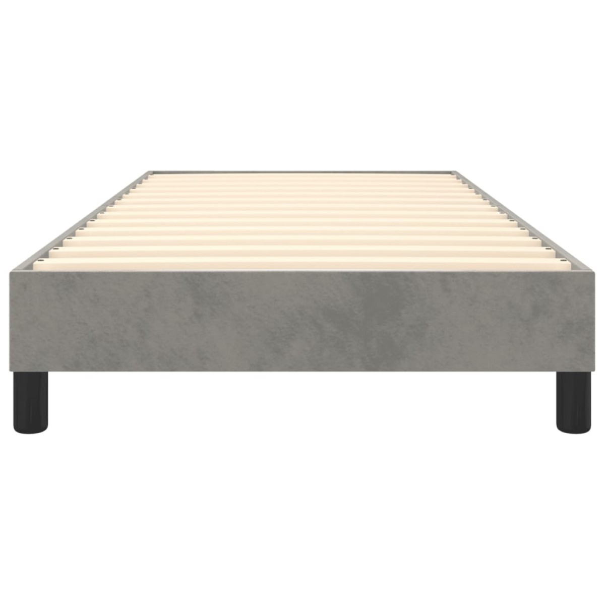 vidaXL Πλαίσιο Κρεβατιού Boxspring Ανοιχτό Γκρι 100x200 εκ. Βελούδινο