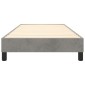 vidaXL Πλαίσιο Κρεβατιού Boxspring Ανοιχτό Γκρι 100x200 εκ. Βελούδινο