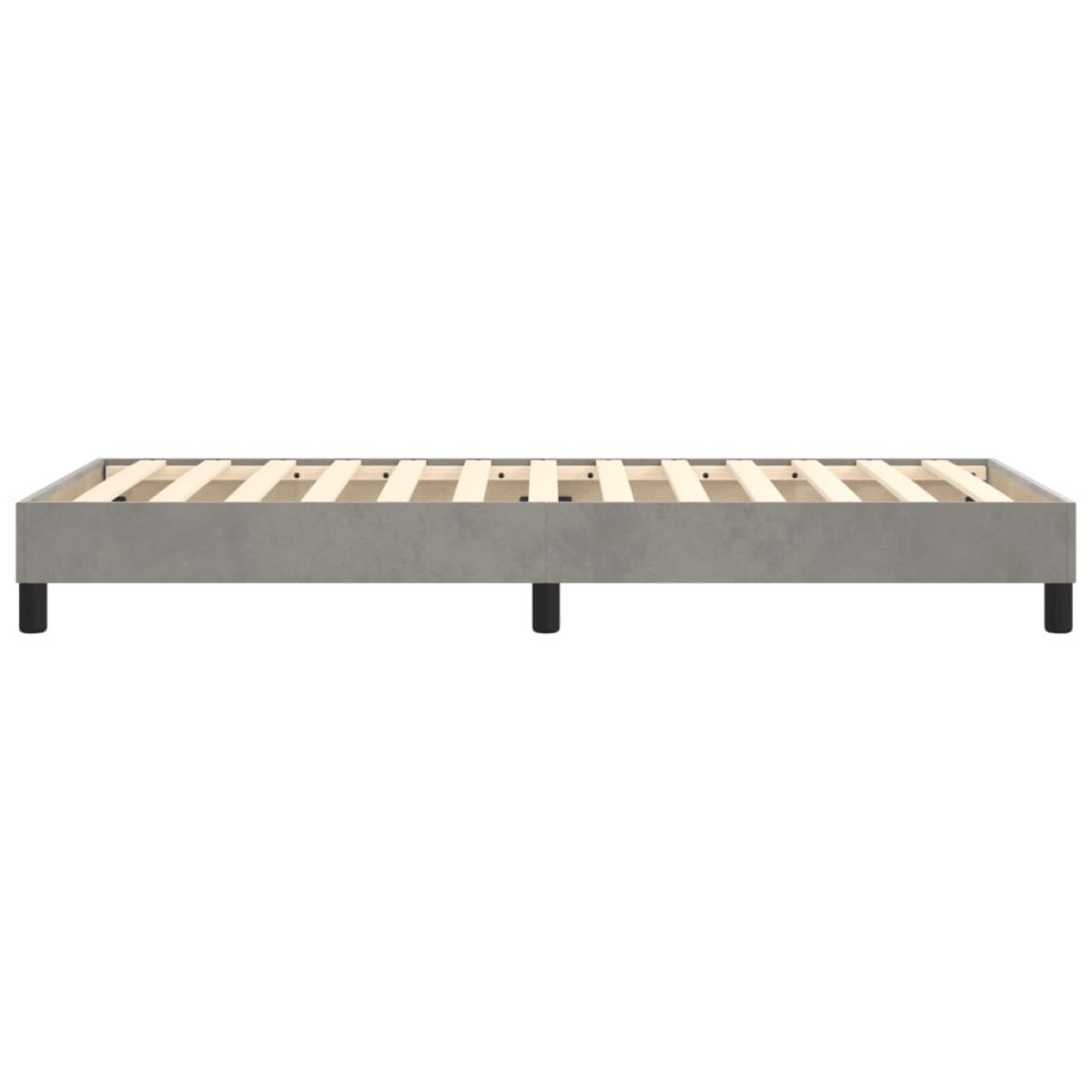 vidaXL Πλαίσιο Κρεβατιού Boxspring Ανοιχτό Γκρι 100x200 εκ. Βελούδινο