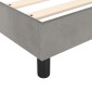 vidaXL Πλαίσιο Κρεβατιού Boxspring Ανοιχτό Γκρι 100x200 εκ. Βελούδινο