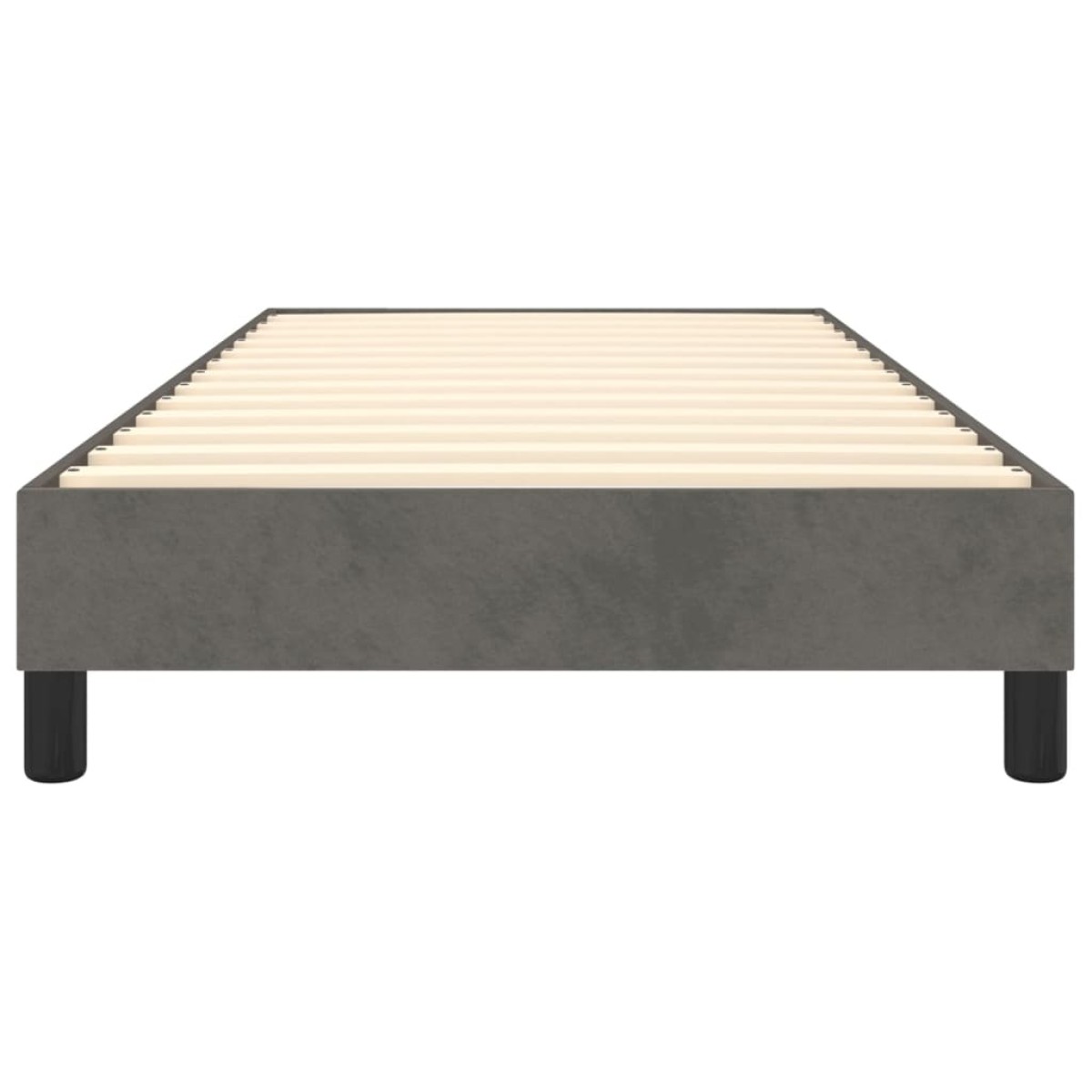 vidaXL Πλαίσιο Κρεβατιού Boxspring Σκούρο Γκρι 100x200 εκ. Βελούδινο
