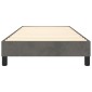 vidaXL Πλαίσιο Κρεβατιού Boxspring Σκούρο Γκρι 100x200 εκ. Βελούδινο