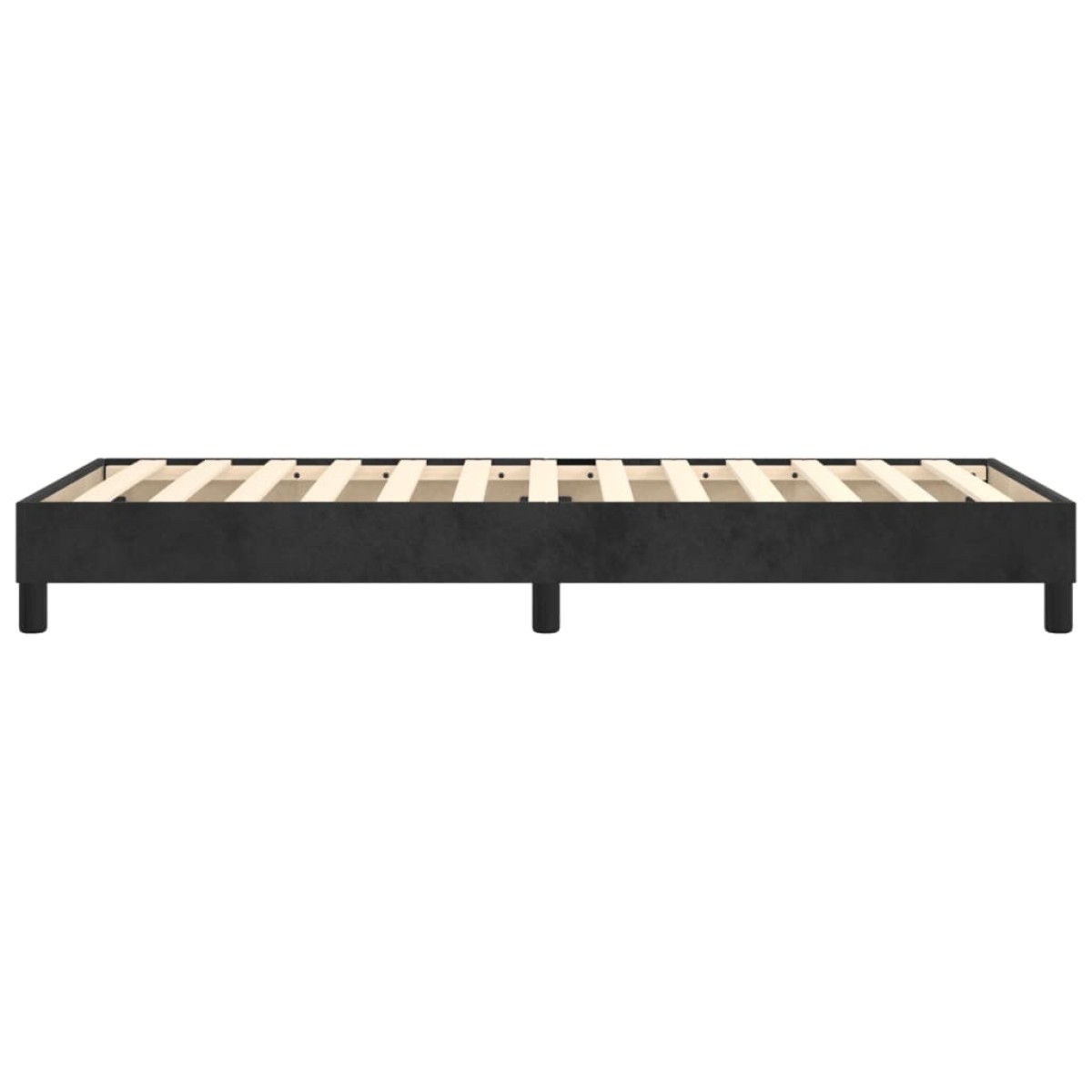 vidaXL Πλαίσιο Κρεβατιού Boxspring Μαύρο 100x200 εκ. Βελούδινο