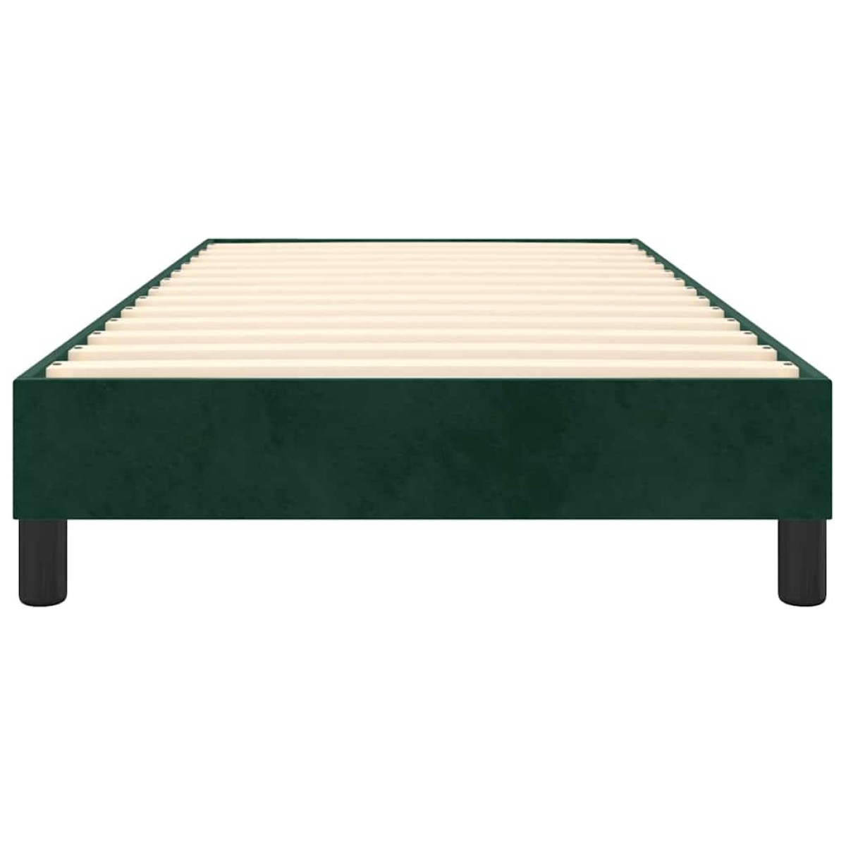 vidaXL Πλαίσιο Κρεβατιού Boxspring Σκούρο Πράσινο 100x200 εκ Βελούδινο