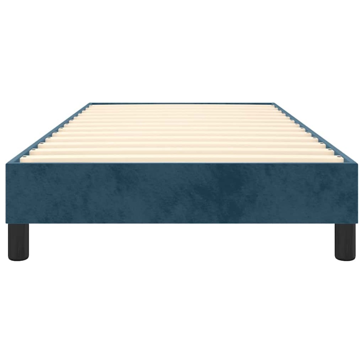 vidaXL Πλαίσιο Κρεβατιού Boxspring Σκούρο Μπλε 100x200 εκ. Βελούδινο