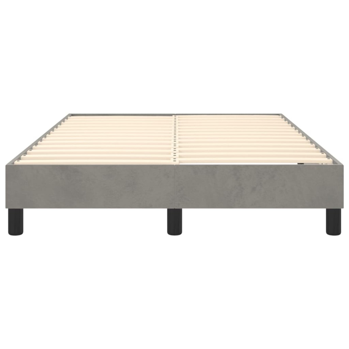 vidaXL Πλαίσιο Κρεβατιού Boxspring Ανοιχτό Γκρι 120x200 εκ. Βελούδινο