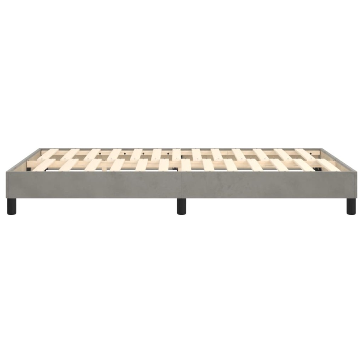 vidaXL Πλαίσιο Κρεβατιού Boxspring Ανοιχτό Γκρι 120x200 εκ. Βελούδινο