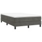 vidaXL Πλαίσιο Κρεβατιού Boxspring Σκούρο Γκρι 120x200 εκ. Βελούδινο