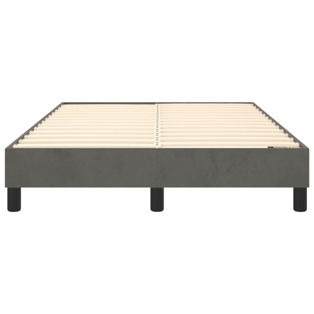 vidaXL Πλαίσιο Κρεβατιού Boxspring Σκούρο Γκρι 120x200 εκ. Βελούδινο