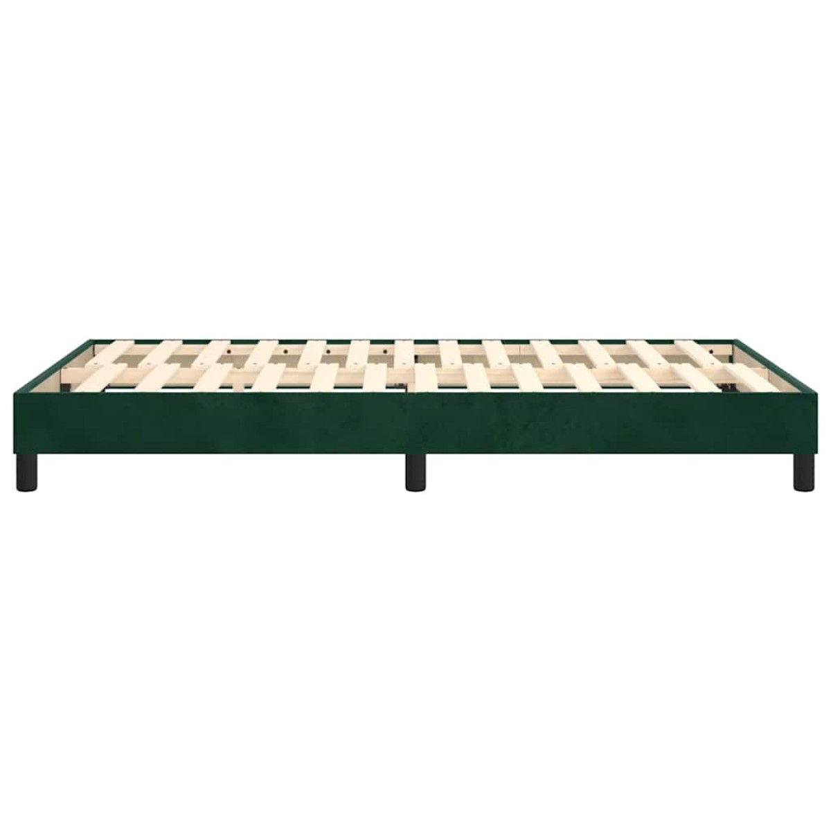 vidaXL Πλαίσιο Κρεβατιού Boxspring Σκούρο Πράσινο 120x200 εκ Βελούδινο
