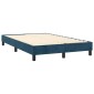 vidaXL Πλαίσιο Κρεβατιού Boxspring Σκούρο Μπλε 120x200 εκ. Βελούδινο