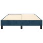 vidaXL Πλαίσιο Κρεβατιού Boxspring Σκούρο Μπλε 120x200 εκ. Βελούδινο