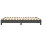 vidaXL Πλαίσιο Κρεβατιού Boxspring Σκούρο Γκρι 140x190 εκ Βελούδινο