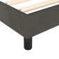 vidaXL Πλαίσιο Κρεβατιού Boxspring Σκούρο Γκρι 140x190 εκ Βελούδινο