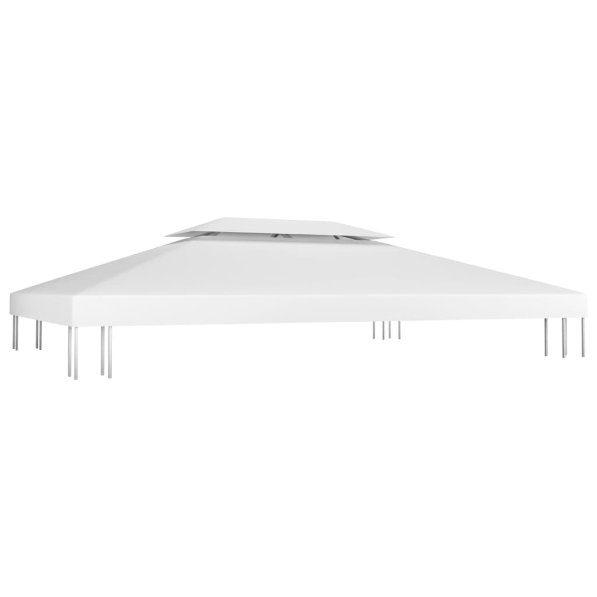 vidaXL Κάλυμμα για Κιόσκι 2 Επιπέδων Λευκό 4 x 3 μ. 310 γρ./μ²