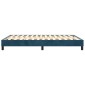 vidaXL Πλαίσιο Κρεβατιού Boxspring Σκούρο Μπλε 140x190 εκ. Βελούδινο