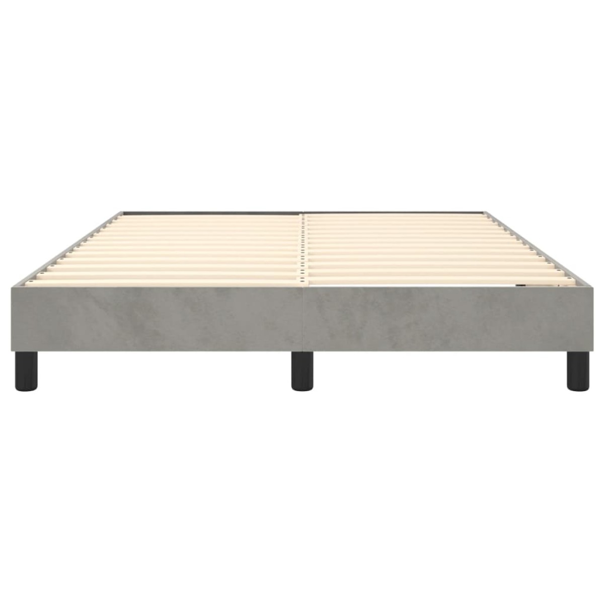 vidaXL Πλαίσιο Κρεβατιού Boxspring Ανοιχτό Γκρι 140x200 εκ. Βελούδινο