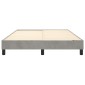 vidaXL Πλαίσιο Κρεβατιού Boxspring Ανοιχτό Γκρι 140x200 εκ. Βελούδινο