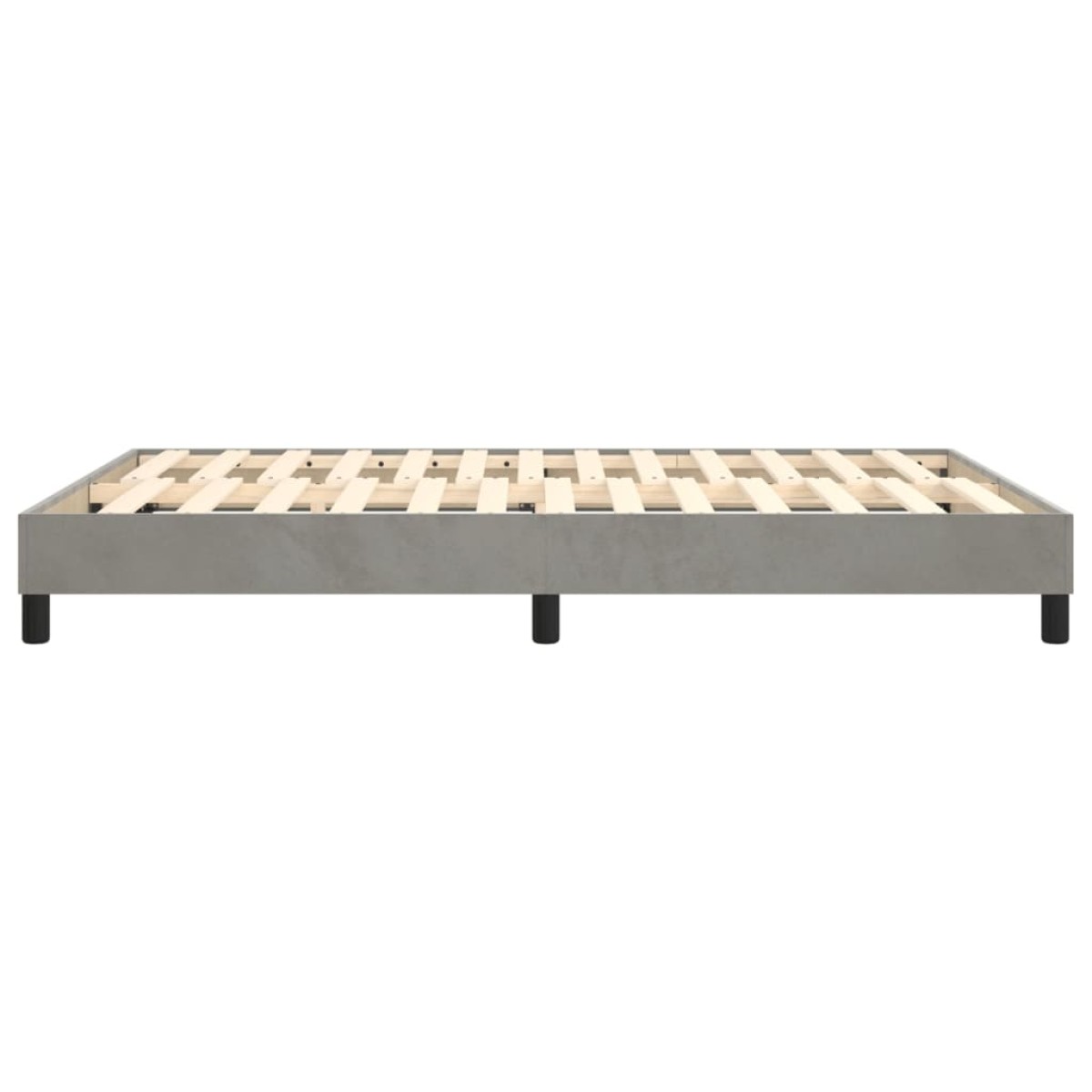 vidaXL Πλαίσιο Κρεβατιού Boxspring Ανοιχτό Γκρι 140x200 εκ. Βελούδινο