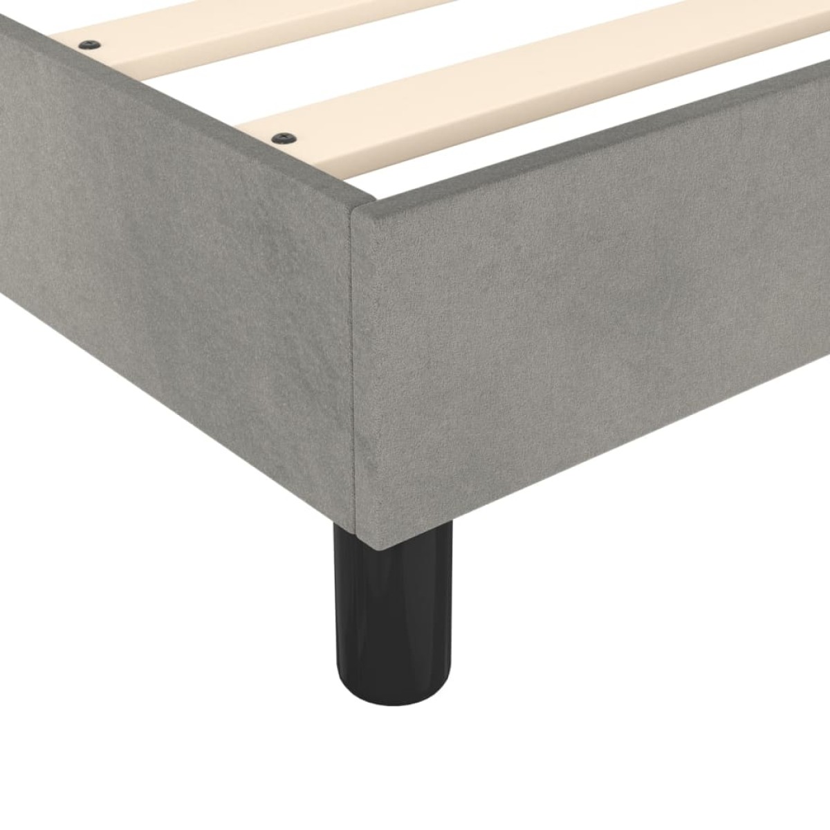 vidaXL Πλαίσιο Κρεβατιού Boxspring Ανοιχτό Γκρι 140x200 εκ. Βελούδινο