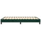 vidaXL Πλαίσιο Κρεβατιού Boxspring Σκούρο Πράσινο 140x200 εκ Βελούδινο