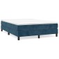 vidaXL Πλαίσιο Κρεβατιού Boxspring Σκούρο Μπλε 140x200 εκ. Βελούδινο