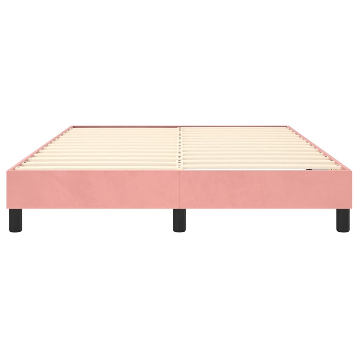 vidaXL Πλαίσιο Κρεβατιού Boxspring Ροζ 140x200 εκ. Βελούδινο