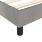 vidaXL Πλαίσιο Κρεβατιού Boxspring Ανοιχτό Γκρι 160x200 εκ. Βελούδινο
