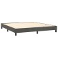 vidaXL Πλαίσιο Κρεβατιού Boxspring Σκούρο Γκρι 160x200 εκ. Βελούδινο