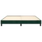 vidaXL Πλαίσιο Κρεβατιού Boxspring Σκούρο Πράσινο 160x200 εκ Βελούδινο