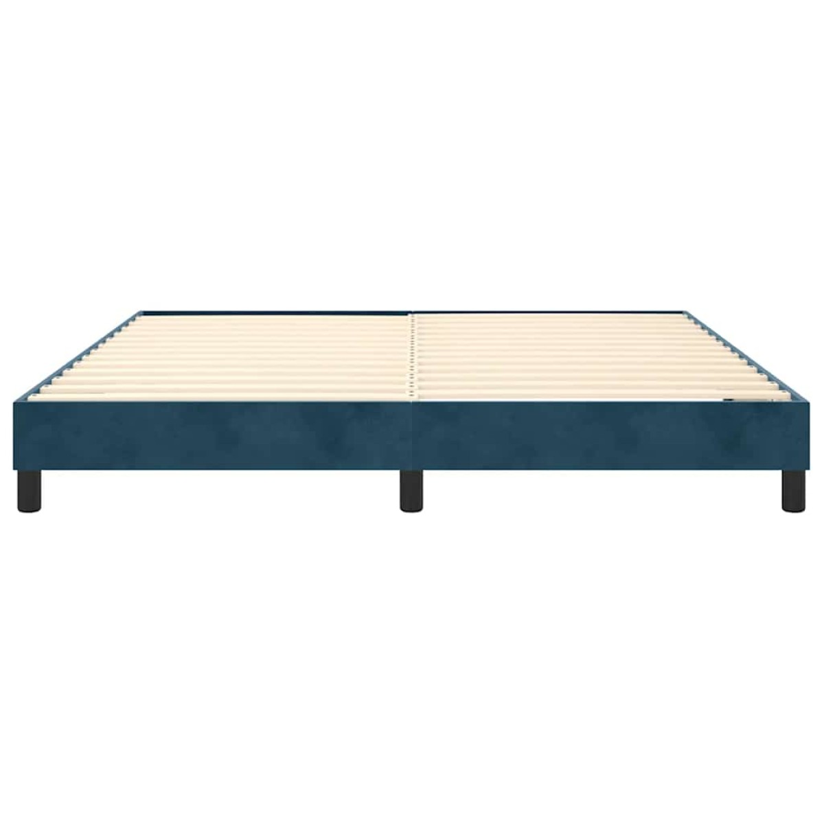 vidaXL Πλαίσιο Κρεβατιού Boxspring Σκούρο Μπλε 160x200 εκ. Βελούδινο
