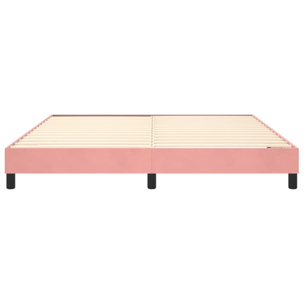 vidaXL Πλαίσιο Κρεβατιού Boxspring Ροζ 160x200 εκ. Βελούδινο