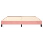 vidaXL Πλαίσιο Κρεβατιού Boxspring Ροζ 160x200 εκ. Βελούδινο