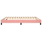 vidaXL Πλαίσιο Κρεβατιού Boxspring Ροζ 160x200 εκ. Βελούδινο