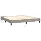 vidaXL Πλαίσιο Κρεβατιού Boxspring Ανοιχτό Γκρι 180x200 εκ. Βελούδινο