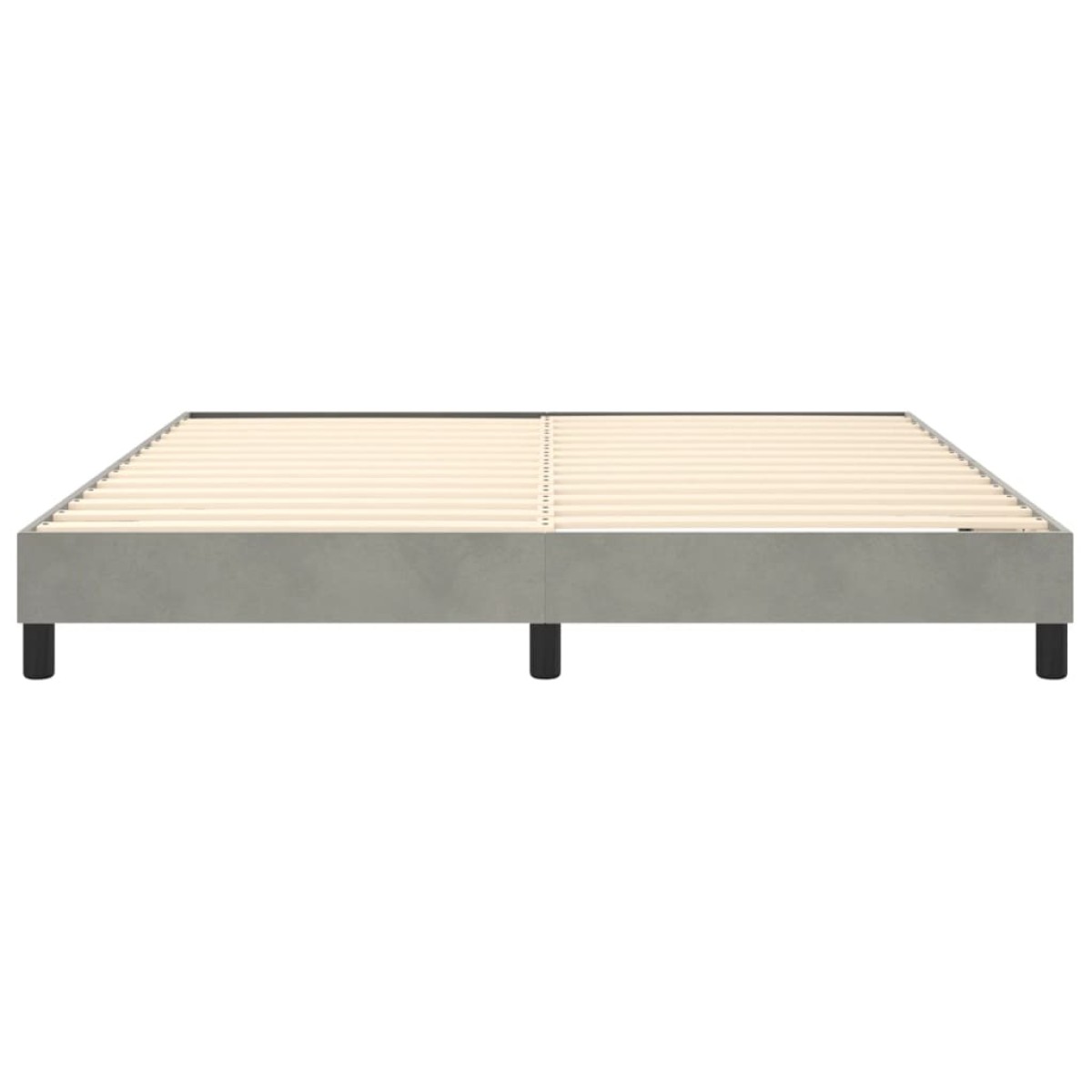 vidaXL Πλαίσιο Κρεβατιού Boxspring Ανοιχτό Γκρι 180x200 εκ. Βελούδινο