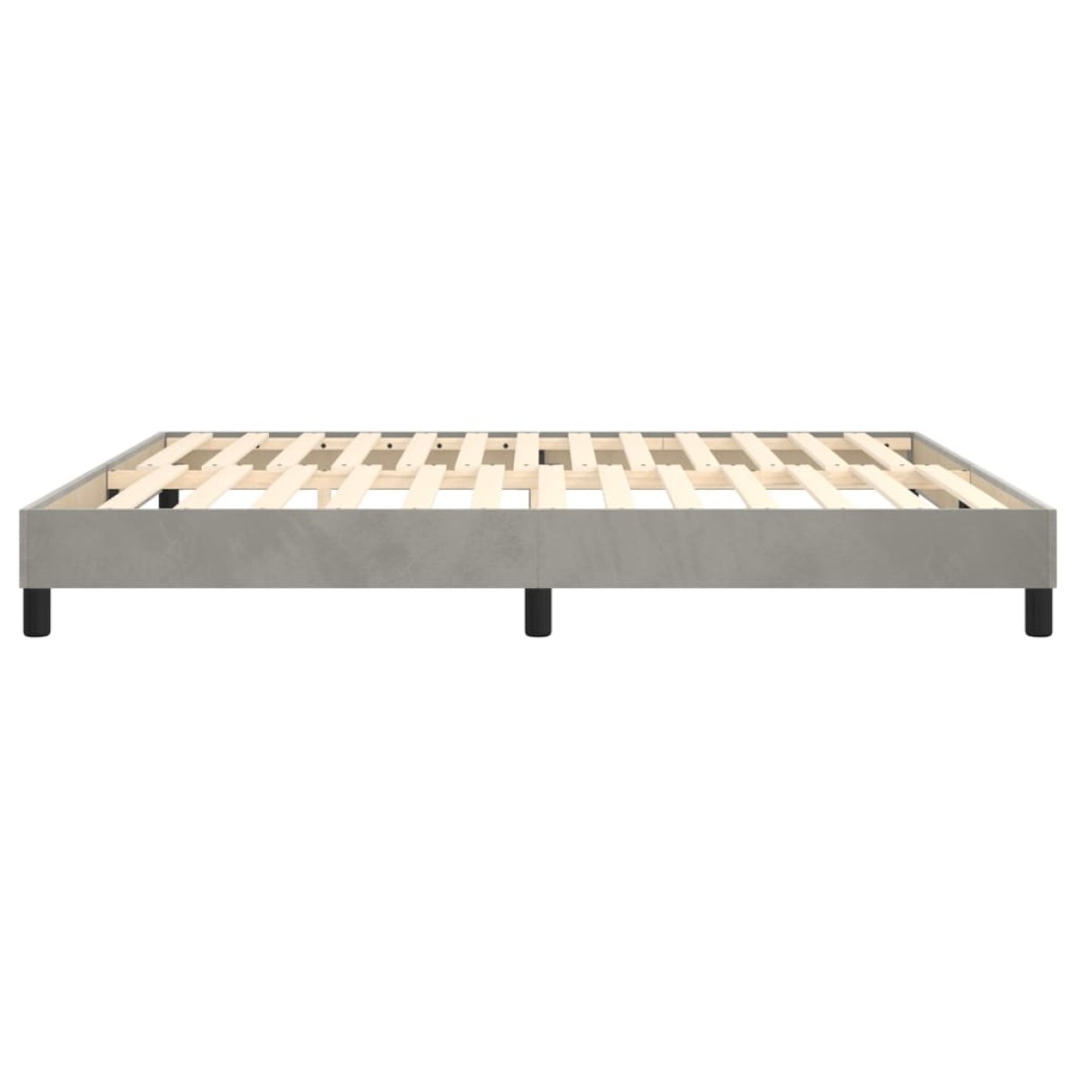 vidaXL Πλαίσιο Κρεβατιού Boxspring Ανοιχτό Γκρι 180x200 εκ. Βελούδινο