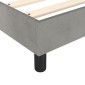 vidaXL Πλαίσιο Κρεβατιού Boxspring Ανοιχτό Γκρι 180x200 εκ. Βελούδινο